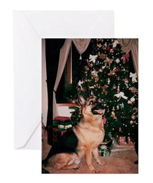 German Shepherd Christmas Greeting Card